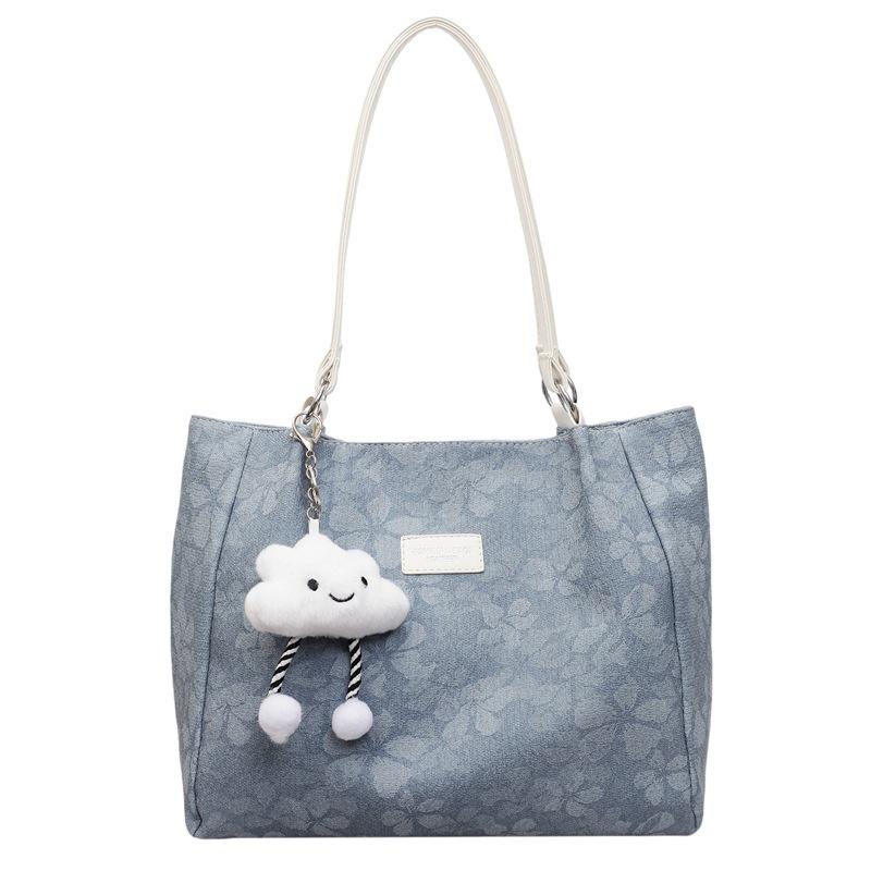 Student Class Bag Women's 2025 Summer New Simple Fashion Shoulder Bag Large Capacity Tote Bag