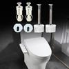 Toilet Seats Hinge Bolts Set Metal Toilet Seats Replacement Screws Set Toilet Seats Fastener Set for Top Mount Seats