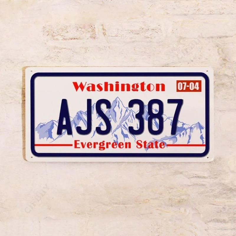 Colorado USA Souvenir License Plate, Metal Auto Wall Decor 15x30cm