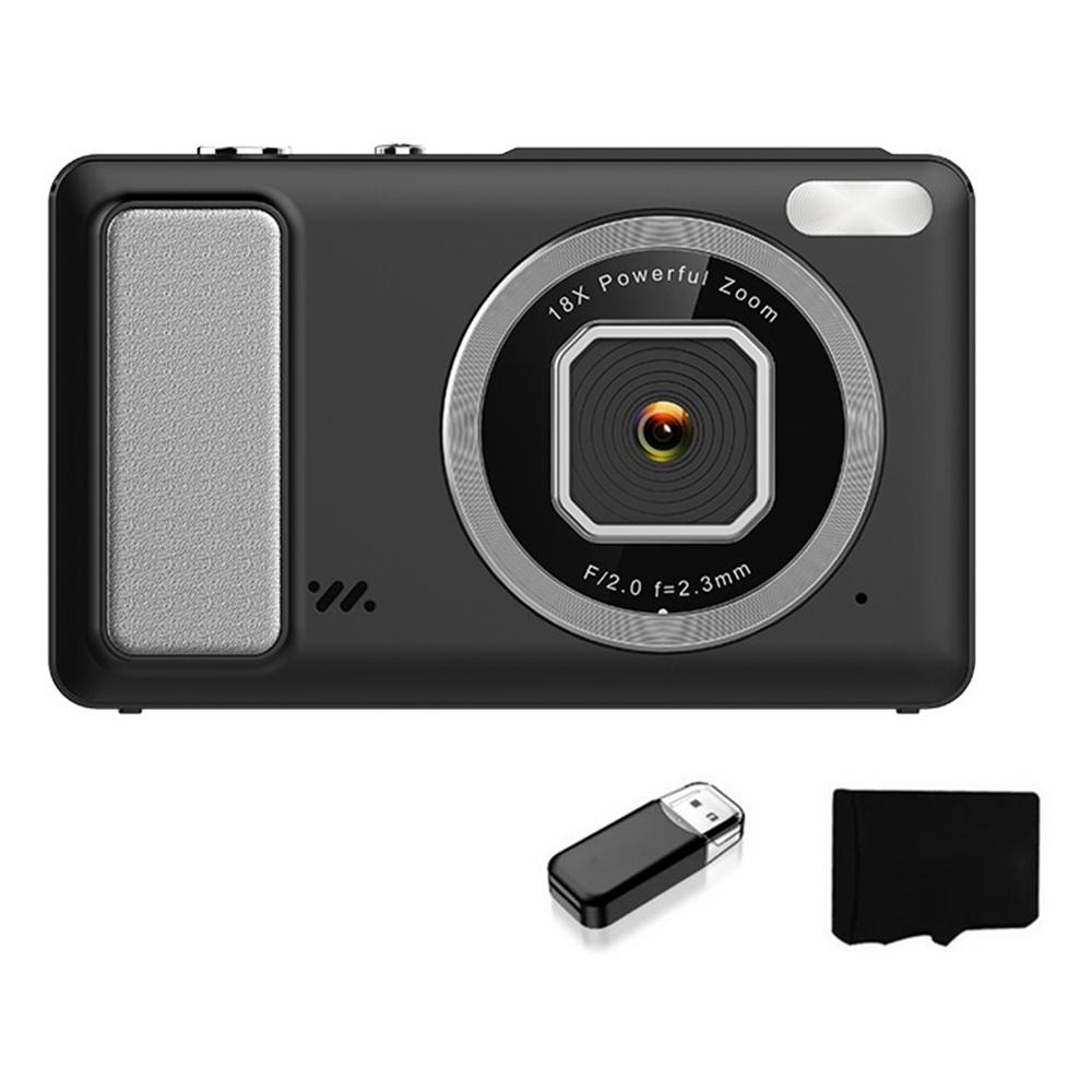 

DC15 2.4 Inch 4K HD Portable Digital Camera 18X Digital Zoom 64MP Pocket CCD,with 32GB TF Card+Card Reader A