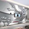 Maßgeschneiderte Tapete 3D-Wandbild Beliebige Größe Diamantblumenmuster Hintergrund Moderne Kunst Großes Wandgemälde Wohnzimmer Heimdekoration