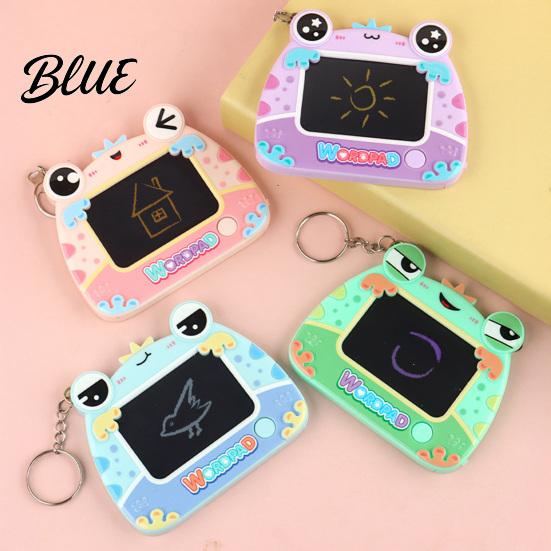 Portable Graffiti Board Mini Drawing Keychain for Kids  Cartoon Frog Writing Pad with Travel Friendly Sketch Key Ring  Hanging Doodle School