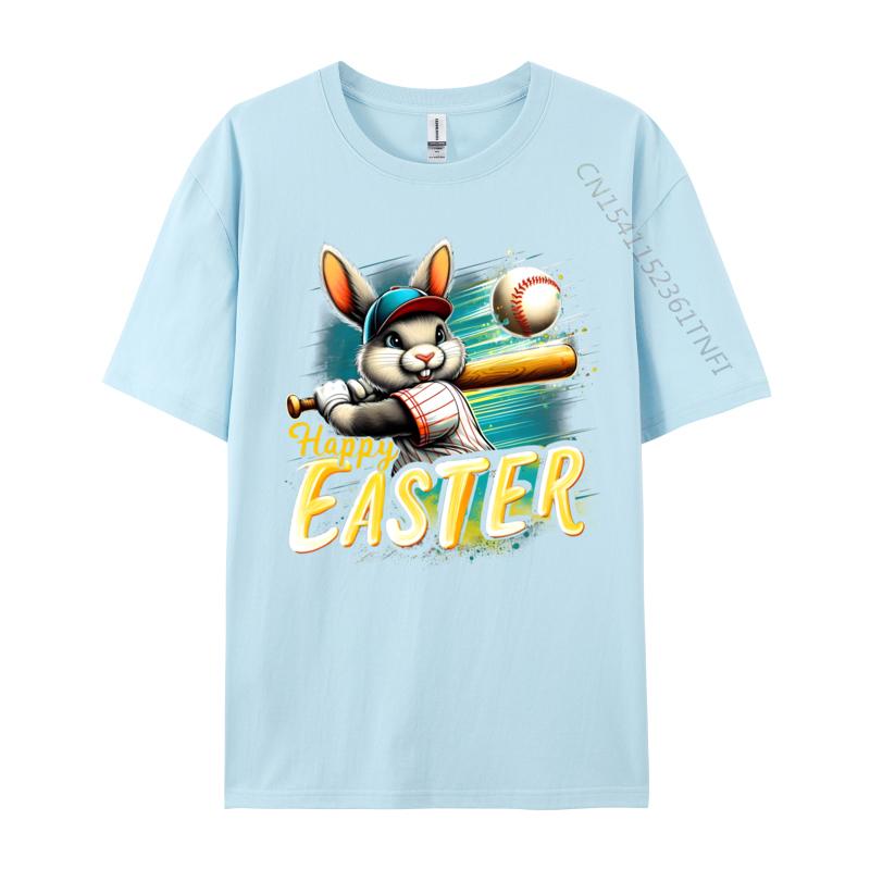 Unisex Tshirts Funny Bunny Baseball Unisex Special Leisure Tops Tees Cotton Fabric T Shirt Printed On Normal T Shirt