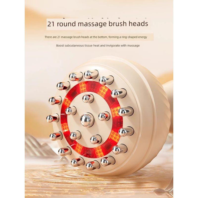Electric Meridian Brush for Full-Body Massage, Suitable for Home Use, Shoulder and Neck Relaxation, Muscle Brush, Leg Scraping, and Belly Massage Tool