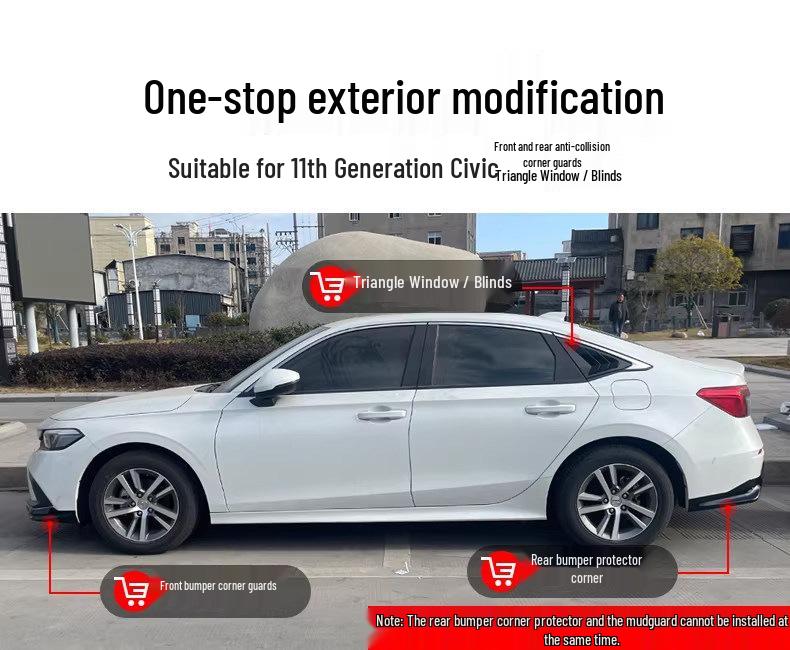 11th Gen Civic Front Lip Bumper Kit: Stylish Exterior Modification Accessories