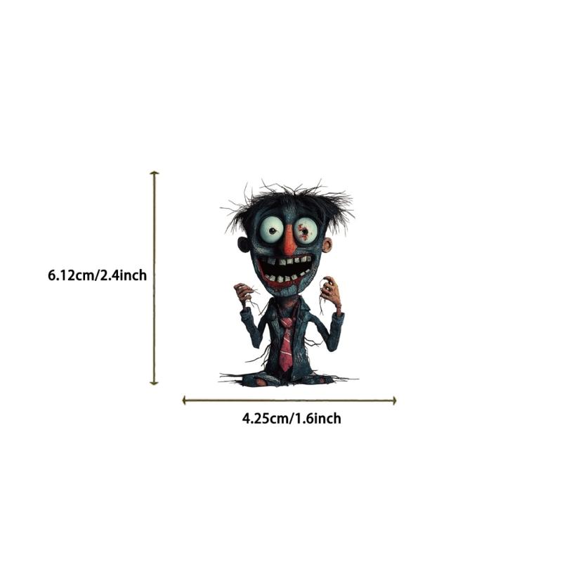 Pack Of 50 Spooky Character Stickers Reusable Adhesive For Device Customization Party Theme Decals