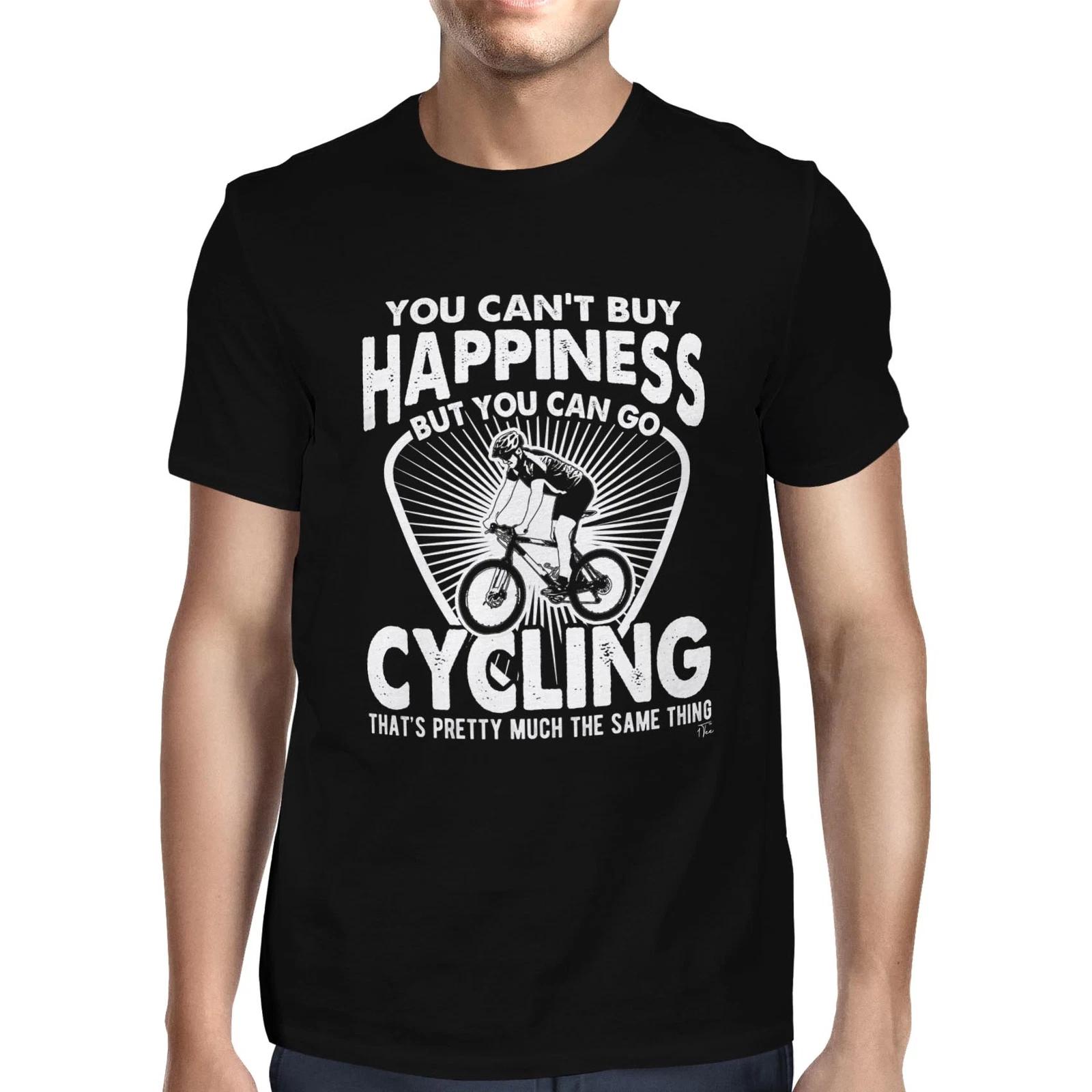 1Tee Mens You Can t Buy Happiness But You Can Go Cycling T-Shirt XXXL
