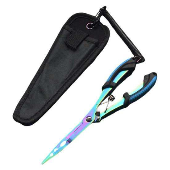 Multifunction Fishing Pliers Tungsten Steel Ergonomic Handle Ring Opener PE Line Cutter Hooks Remover Crimping Pliers Fishing Accessories
