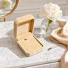 Jewelry Box, with Velvet Interior Shock-Proof Scratch-Proof Organizer, Apricot Soft Plush Jewelry Case for Rings Earrings Necklaces