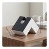 LShaped Tissue Box Modern Minimalist Desktop Napkin Case MultiFunctional Design Corner Holder