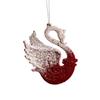 1PC luxurious velvet Christmas decoration easy to hang Christmas decoration exquisite and cute snowflake deer pendant
