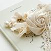 3D Rose Pearl Pendant Large Intestine Hair Tie Headband Women's Gentle Hair Accessories