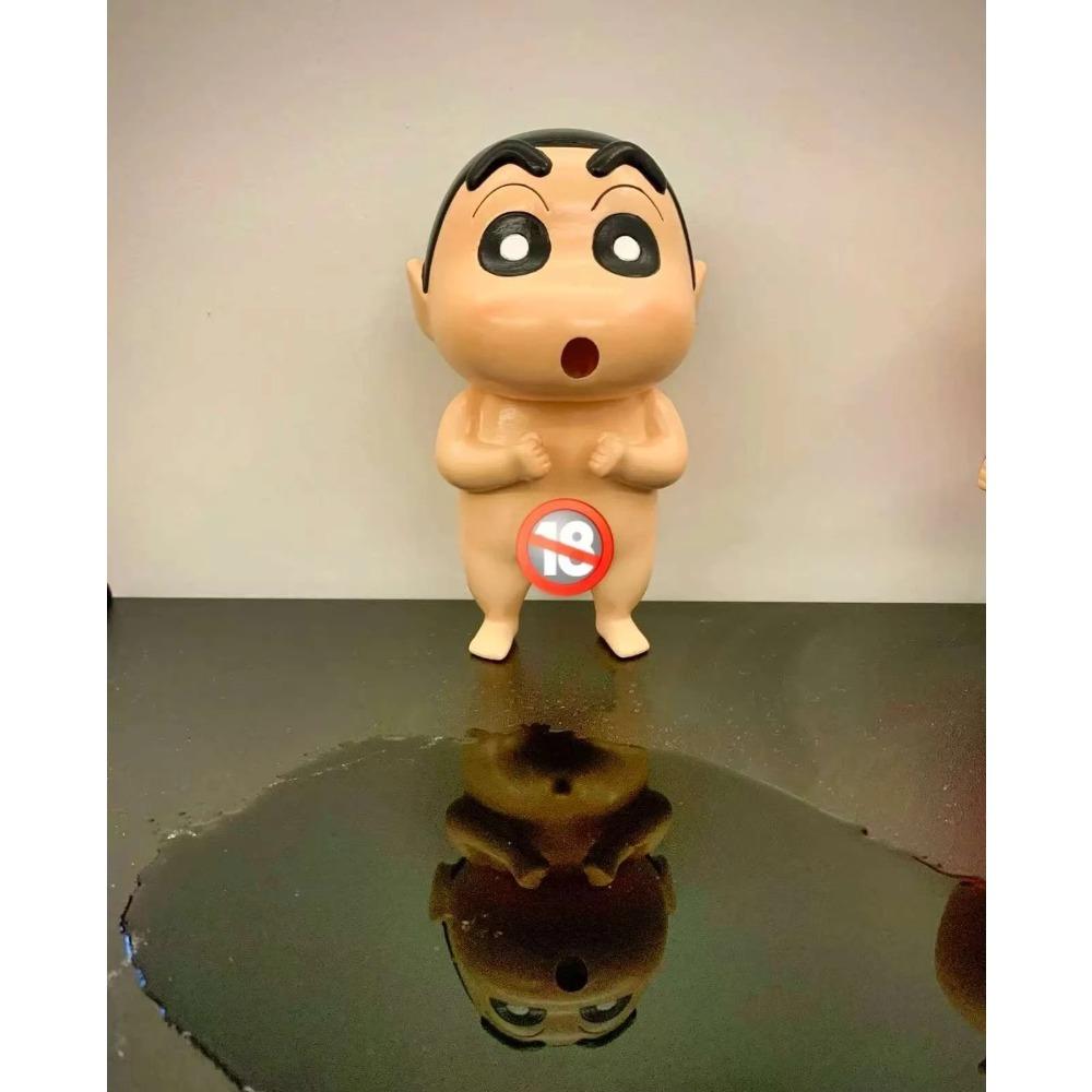 Crayon Shin-Chan Anime Figures Kid Shin-Chan Nude Bathe Action Figurine PVC Statue Model Doll Desk Ornaments Collection Toy Gift