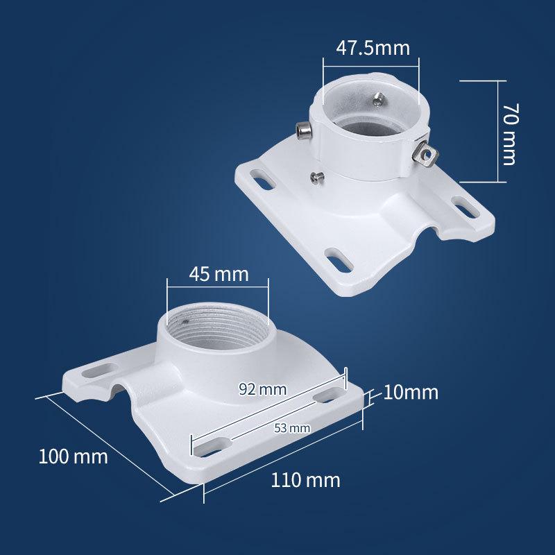 Universal Aluminum Alloy Horizontal Bar Pole Mount PTZ Bracket for High-Speed PTZ Cameras