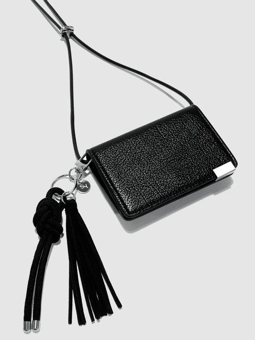 S SY tip fold minimal wallet bag & knot keyring