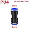 4/6/8/10/12/14/16mm PU PG Pneumatic Fitting Quick Push in Straight Gas Coupling Air Hose Tube PG PU Pneumatic Fitting Connector Fuel System Fittings7