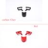 For Mazda MX-5 NC 2009-2014 ABS Carbon Fiber Car Steering Wheel Button Decorative Frame Sticker Car Interior Accessories