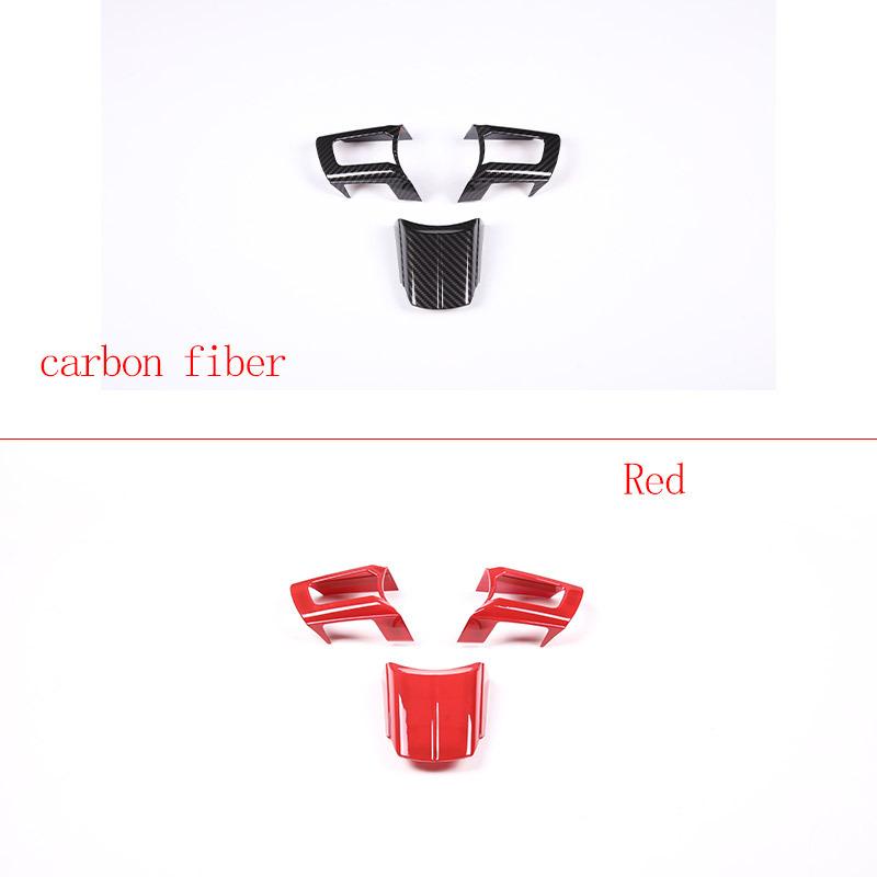 For Mazda MX-5 NC 2009-2014 ABS Carbon Fiber Car Steering Wheel Button Decorative Frame Sticker Car Interior Accessories