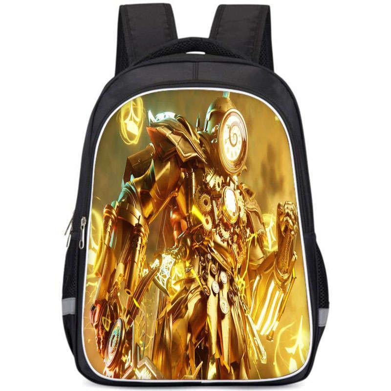 Cartoon Anime Themed Large Capacity Double Layer Backpack For Boys In Oxford Fabric