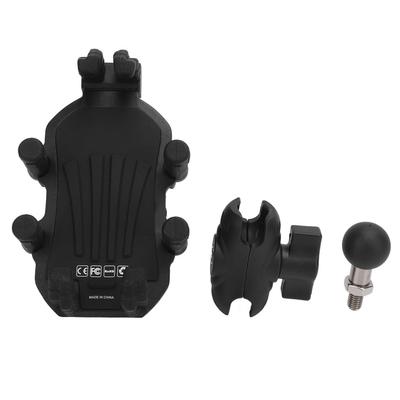 Suport Telefon Motocicletă Aliaj Aluminiu Absorbție Șoc Anti Vibrații Anti Alunecare Rotativ 360 de grade
