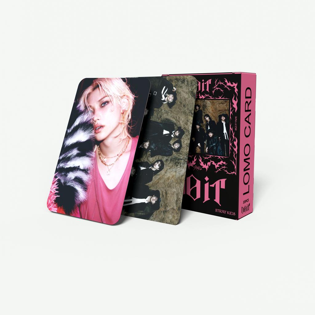 55pcs/Set Box Stray Kids Lomo Cards Ginet Karma Do It ATE Album Themed Photocards Hyunjin Collection For Fans Oddinary XGift