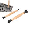 2PCS Hardwood Handle Valve Grinding Tool Double Ended Spring Compressor Tools  Sealing Maintenance