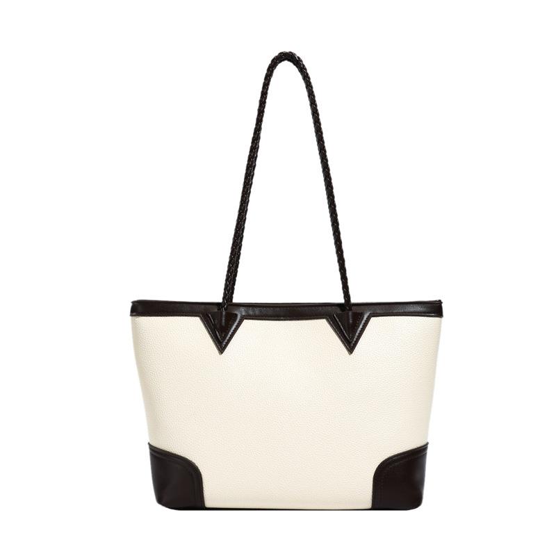 Large-capacity Soft Leather Commuter Tote Bag Women's 2025 New Versatile Hand Carry Women's Bag Simple Shoulder Oblique Span Bag