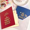 Folding 3D Happy Birthday Card with Envelope Postcard Birthday Cake Card Surprise Paper Pop-Up Greeting Card Birthday Party