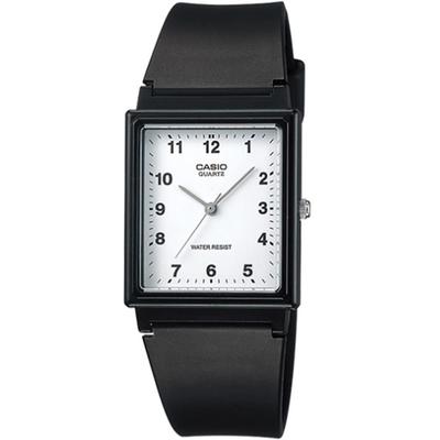 MQ-27-7B Rectangular Face Analog Watch Unisex Polyurethane Belt Overseas Model