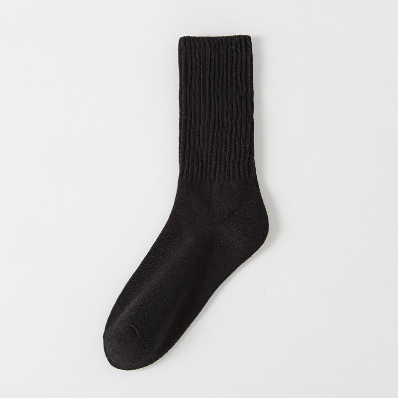 5/10 Pairs Comfortable Casual Women's Mid Calf Socks Autumn Length Socks Trendy Sports Socks Solid Color Versatile Cotton Socks Simple Women's Socks
