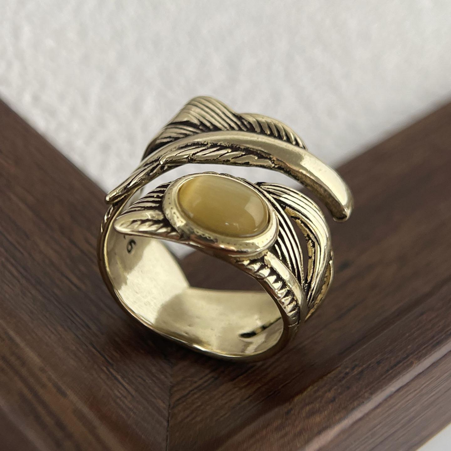 

Кольца из стерлингового серебра 925 пробы для женщин, пары, минималистичные, ручной работы, простые, ретро, с перьями, камнем, тонкие ювелирные изделия, подарок, предотвращение аллергии resizable