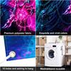 480. Blacklight Halloween Garage Door Banner Cover 7x16ft, UV Reactive Glowing Gri...