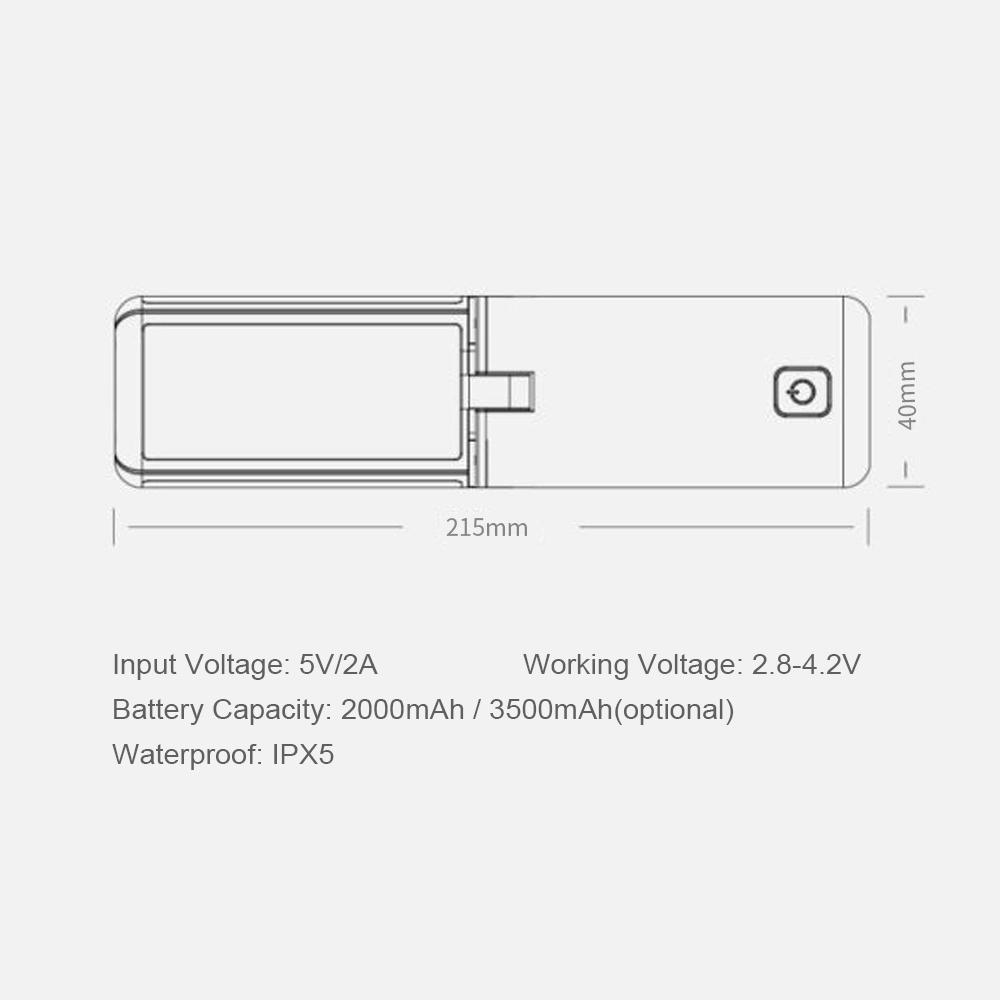 Foldable Camping Light Multifunctional Tent Lamp Rechargeable Flashlight Power Bank Waterproof with