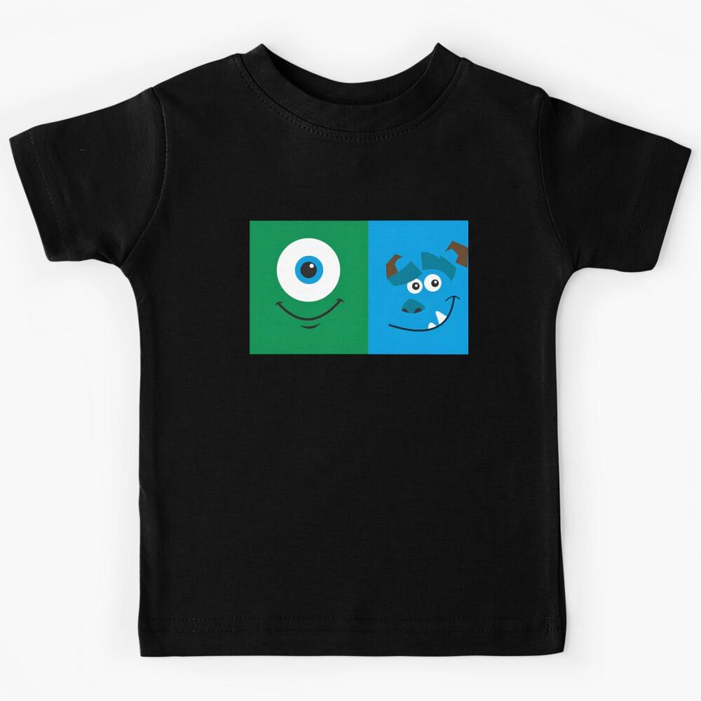 green and blue funny monster Kids T-Shirt 100
