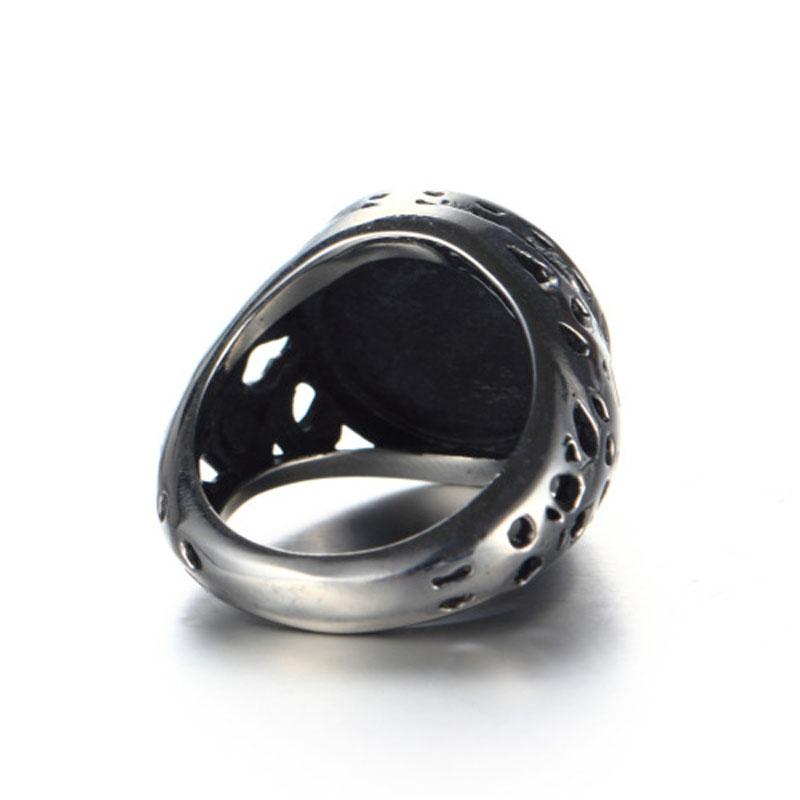 Men's Batman Ring men's black titanium steel ring fasion jewelry for men