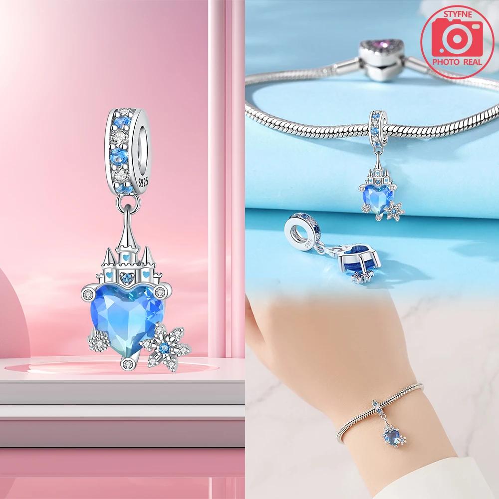 Fireworks Castle Pendant copper Plated Ideal For Charm Bead Charms copper Plated Authentic Bracelets for Jewellery Making