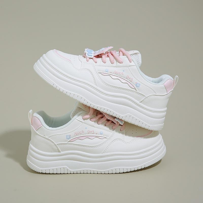 

Новая женская обувь Повседневная спортивная универсальная обувь 40 розовый/бежевый