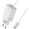 Ładowarka sieciowa 65W USAMS GaN Szybkie ładowanie 2xUSB-C USB-A Biała
