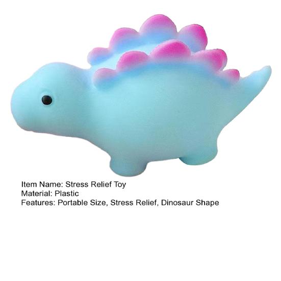 Cartoon Dinosaurier Quetschspielzeug Angstlinderung Stegosaurus Sensorisches Spielzeug Weicher Dehnbarer Mehl Stressball Home Office Worker Entspannungswerkzeug