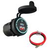 12V-24V Car   QC3.0 Fast Charging USB and PD Dual Port   for Car Motorcycles,  h Bikes, SUVs, Boats IP66 Waterproof Multiple   A