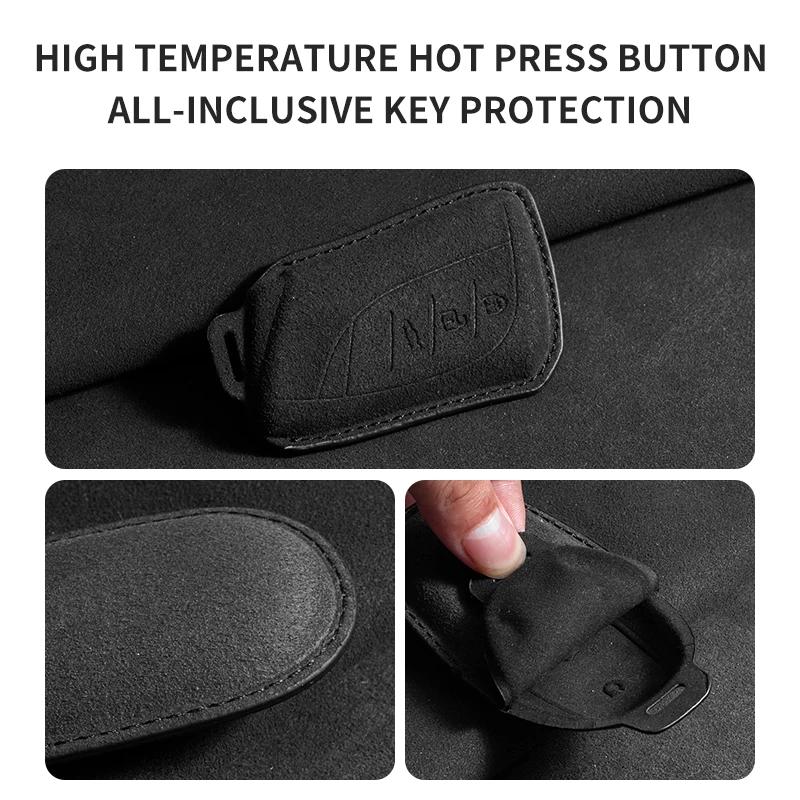 Interior Mouldings Leather Car Key Case For Lexus NX GS RX IS ES GX LX RC 200 250 350 LS 450H 300H 2017 2018 2019 2020 Suede Key