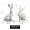 Nordic Cute White Rabbit Resin Figurine - Home Decor & Photo Prop