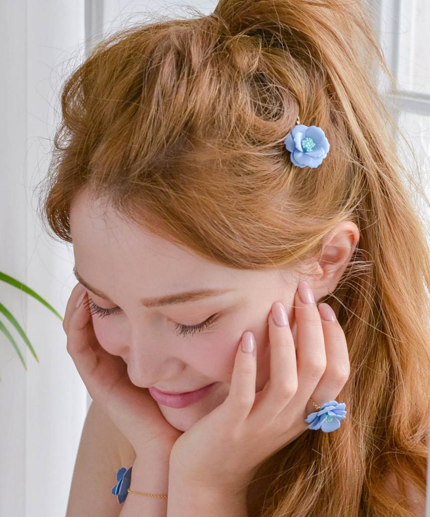 Dana Burton Lisianthus Flower Twist Hairpin