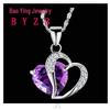 Korean Fashion Imitation Silver Zircon Pendant Necklace for Women