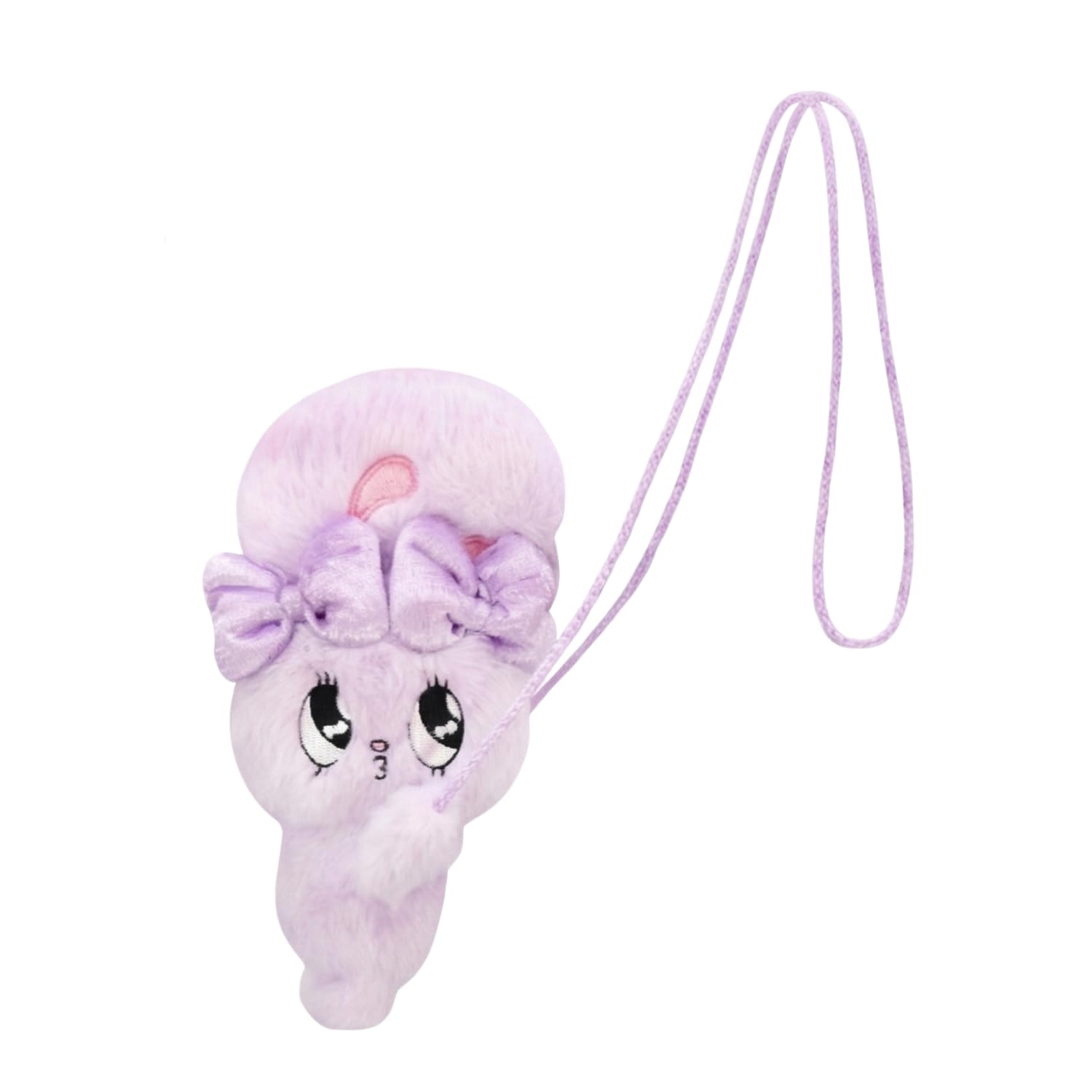 Esther Bunny Plush Pouch, Approx. 24cm (Purple)