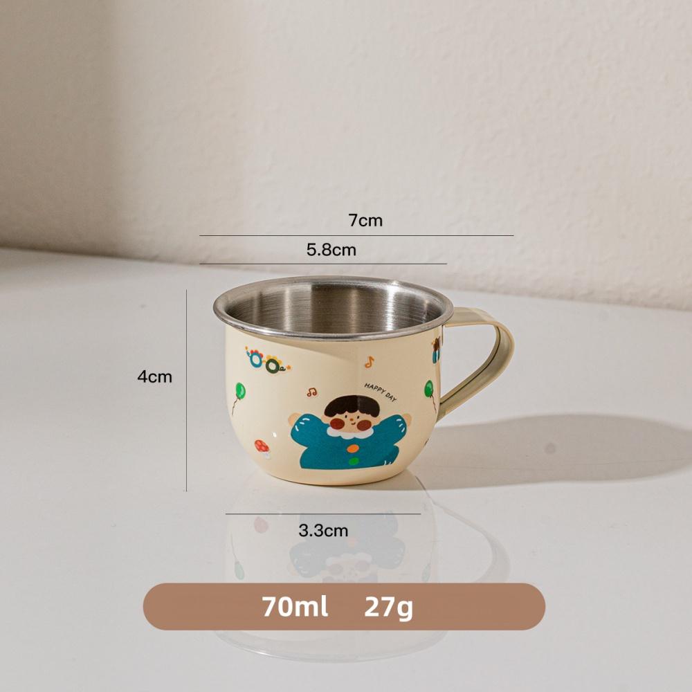 70ML Stainless Steel Espresso Cup with Handle  Double Wall Insulated Cups Demitasse Cups Coffee Cup