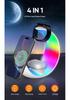 Intelligente LED-Schreibtischlampe mit 7 Farben, 4-in-1 kabellosem Ladegerät und magnetischer Saugvorrichtung 15W Ständer