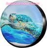 Beach Sea Turtle Spare Tire Cover Universal Wheel Tire Protectors for Jeep Trailer Rv Van SUV Truck Camper 14 15 16 17 Inch