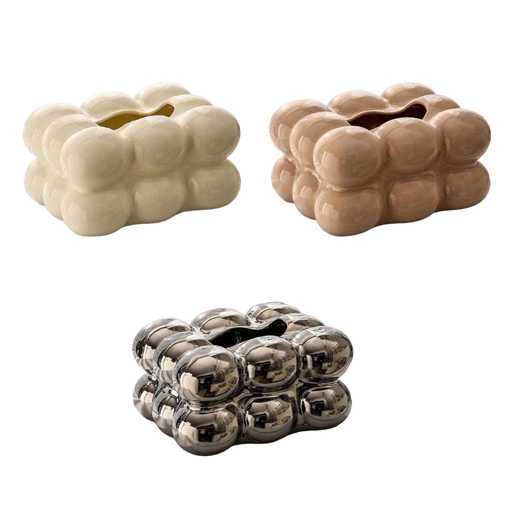 Creative Tissue Box Holder Decorative Facial Tissue Paper Box Cover Toilet Paper Storage Holder Napkin Dispenser for Bathroom