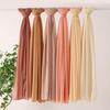 Ethnic Pearl Chiffon Hijab Scarf - Single Color, Long Style for Middle East & Africa